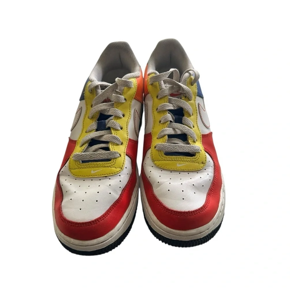 Nike Air Sneakers with Red, Blue, Yellow Accents